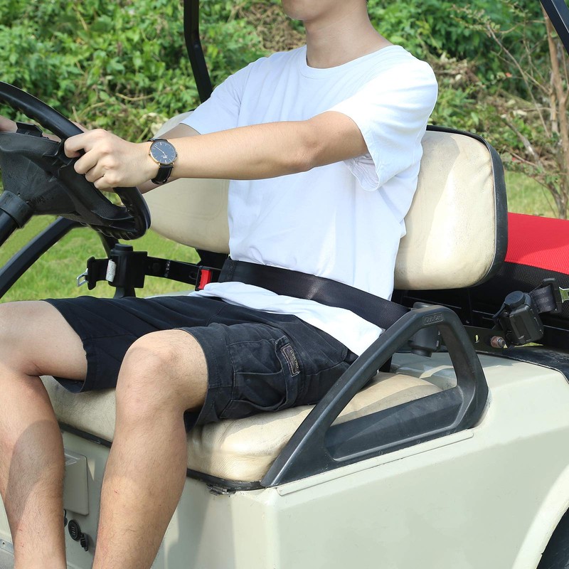 10L0L 4PCS Universal Retractable Front Rear Golf Cart Seat Belt