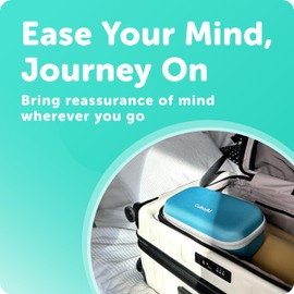 CuboAi Travel Case | Protective Hard Shell Carrying Case for CuboAi Smart Baby Monitor, Mobile Stand and Accessories | Tranquil Blue