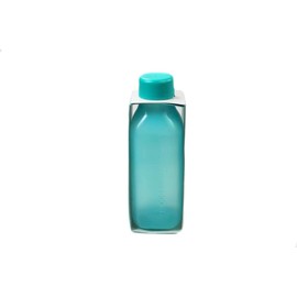 TUPPERWARE To Go Eco 500 ml Dark Turquoise EcoEasy Eco Square Bottle Cuboid