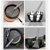 Natiform 3pcs Stainless Steel Brush Skillet Washing Kitchen Skill