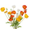 CEWUDA 6 Pcs Artificial Poppy Flowers Silk Flower Poppy with
