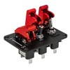 12V 20A Rocker Switch Panel 3Red LED Toggle Switch Quick