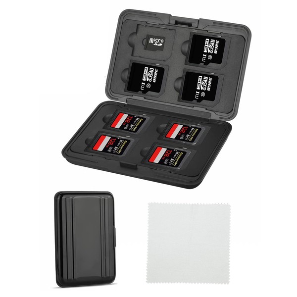 JUHUA 2 Pcs SD Card Case, SD Card Holder Slots