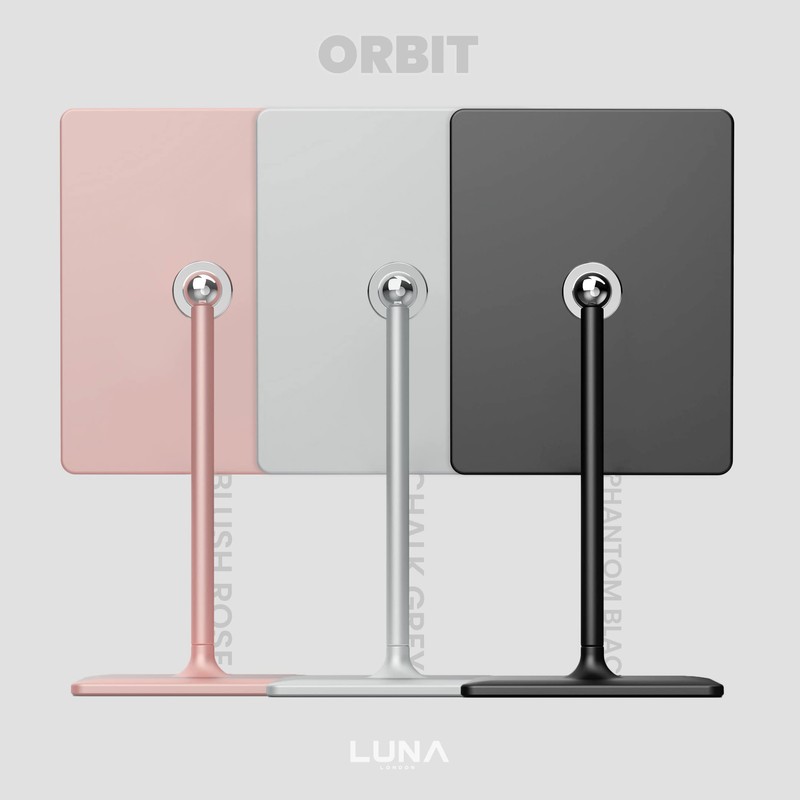 LUNA London Orbit LED Vanity Mirror with Lights, 7X/1X Magnification,