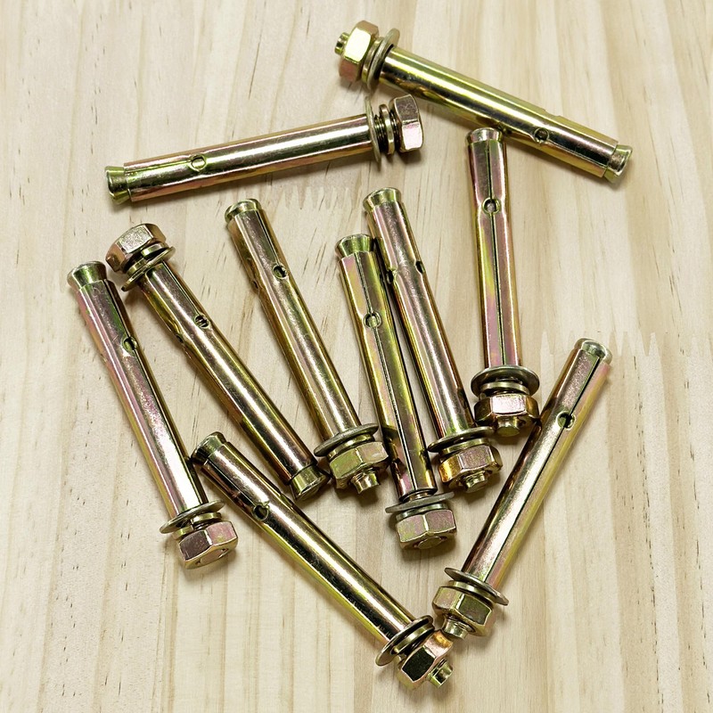 10 PCS M10 Heavy Duty Expansion Bolts,Wall Anchor Bolts (100mm)