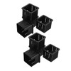 Abaodam 8pcs Hollow Square Tube Insert Sleeves for Fitness Equipment
