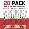 Mecool 20Pcs Glow‑in‑the‑Dark Zipper Pulls Luminous Zipper Puller Head