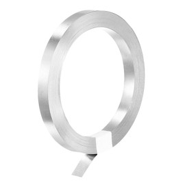 MECCANIXITY 1 Roll 10 Meter Nickel-Plated Steel Strip, Connecting Plate Steel Tape for Battery and Spot Welding, 6x0.15mm(WxT)