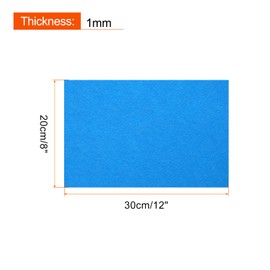 PATIKIL Soft Felt Sheets Fabric Craft Sheets Sky Blue 12 Inch x 8 Inch for DIY Hobby Decorate Pack of 20