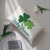 Ogiselestyle Lucky Charm Clover Throw Pillow Cover, 12 x 20