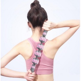 4 Ball Massage Stick Leg Calf Thigh Roller Massage Rod Blood Cycle 1-Diastick-Black 5ea