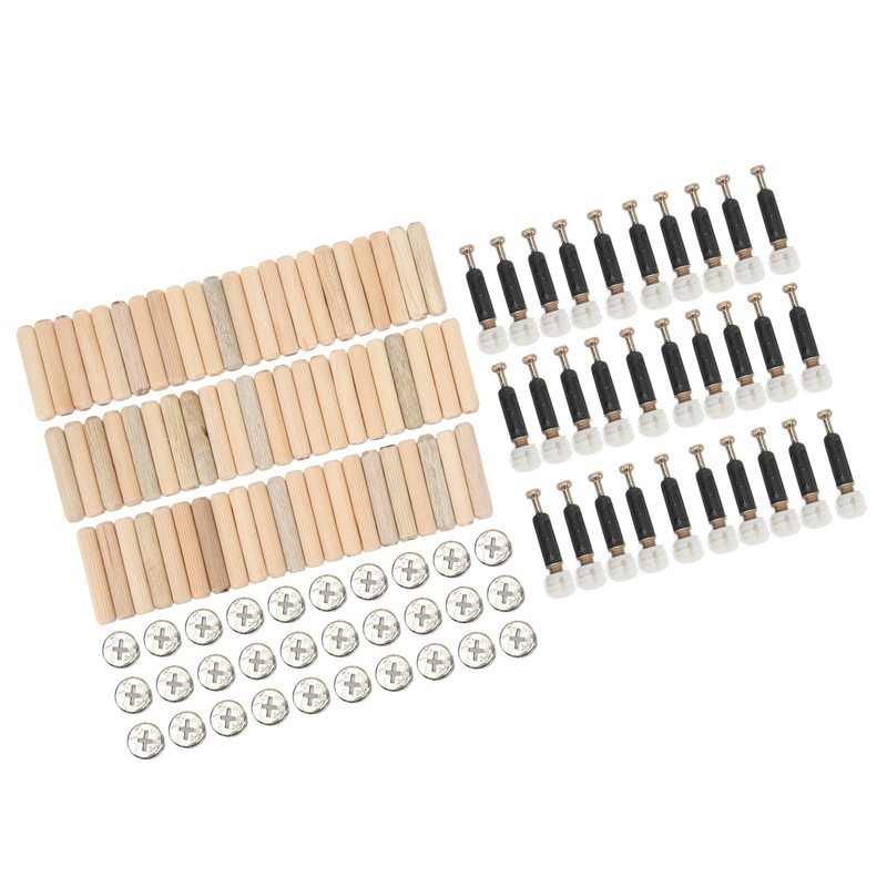 Cam Fittings Set with Dowel Pre Inserted Nut for Cabinet