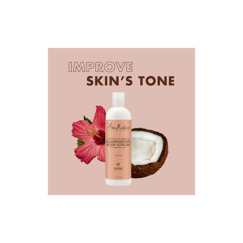 SheaMoisture Coconut & hibiscus body lotion moisturizer, 13 Fluid Ounce