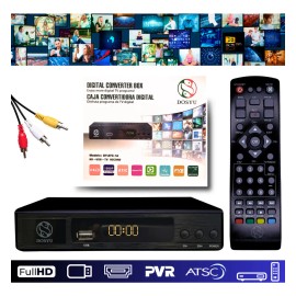 Decodificador Tv Convertidor Digital Full Hd 1080p Señal Analoga A Digital Rececpción de canales Marca Dosyu