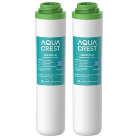 AQUACREST FQK2J Under Sink Water Filter, Replacement for GE FQK2J, FQK1K, 1320 Gallons Dual Flow Drinking Water Replacement Filters (2 Count)