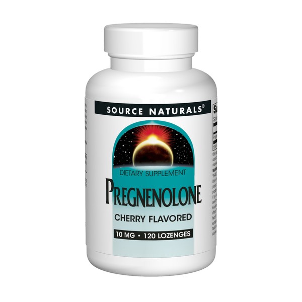 Source Naturals Pregnenolone 10mg Cherry Flavor Supplement - 120 Lozenges