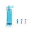 DEARART 16oz Sky Blue Water Bottle Small Clear Bottle With