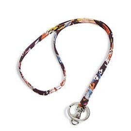 Vera Bradley Women's, Polyester Lighten Up Keyring Lanyard, Indiana Blossoms, One Size