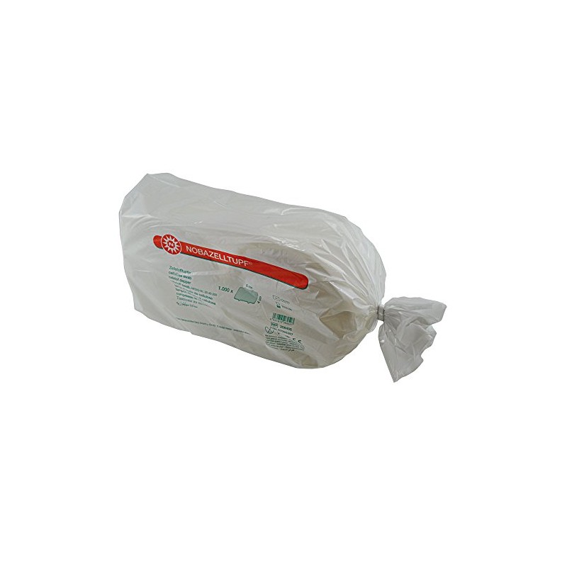 Nobazelltupf® Cellulose Swab, Zellstoffpads Swabs, 4 x 5 cm, 2