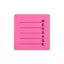 Carstens Medical Stickers – Message Alert and Instruction Labels for Medical Charts, Pink and Black, Roll of 100 Patient Chart Labels, W2.5" x H2.5"