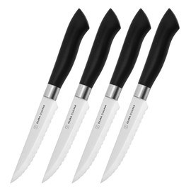 DURA LIVING Steak Knives Set of 4, Kitchen Knife Sets with Steel Blades for Precise Cutting, Lightweight Steak Knife Set Stainless Steel & Durable, Serrated Steak Knives