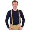 Olata Unisex Fully Adjustable Clip On Rainbow Braces/Suspenders. 2.5cm, X-Shape