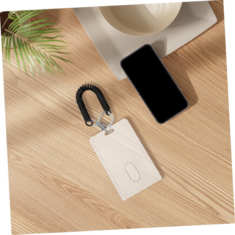 NUOBESTY 3 Sets Work Card Holder Lanyard for Keys Spring