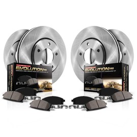 Power Stop Brake Kit For 2016-2021 Honda Civic [Application Specific] Front and Rear Autospecialty Replacement with Brake Rotors and Ceramic Brake Pads KOE7574