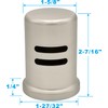 Stainless Steel Dishwasher Air Gap Cover only, Skirted, Replacement air