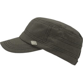 CHILLOUTS Men's Heraklion Hat Newspaper Cap, Grey/Black Check, Unit size