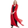 MAIRY Red Scarf Women Plain Block Colour Chiffon Style Scarf