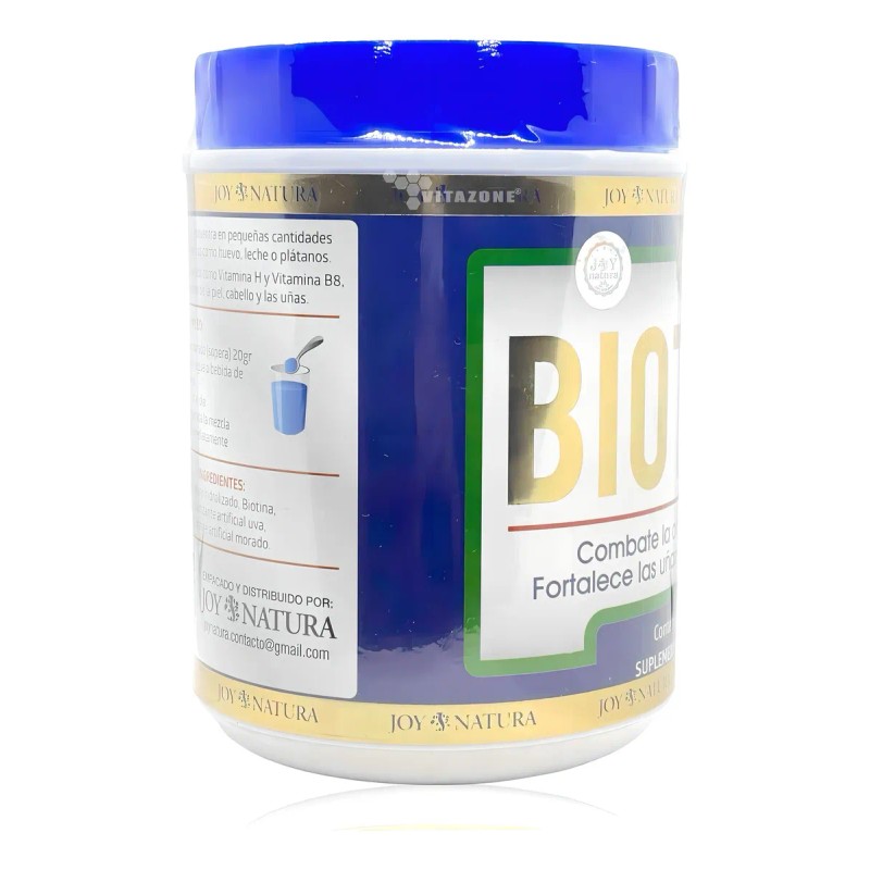 Biotina Polvo Para Uñas Y Piel Caida Cabello 500mg Joy