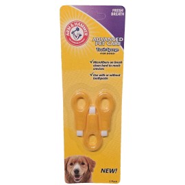Arm & Hammer 5 Lot 3 Pack Arm & Hammer Dog Tooth Finger Sponge Brush Dental Advanced Pet Care