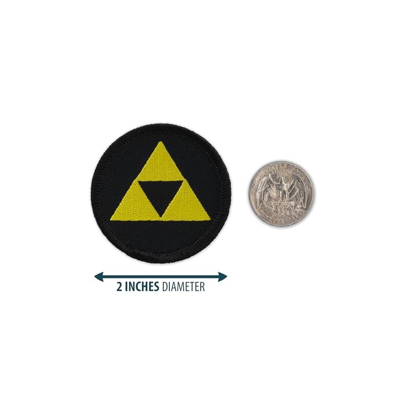 The Gold Triangles Patrol Patch (Black) - 2" Diameter Round