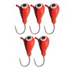 5 PCS Ice Fishing Jigs Kit Winter Fishing Perch Hooks