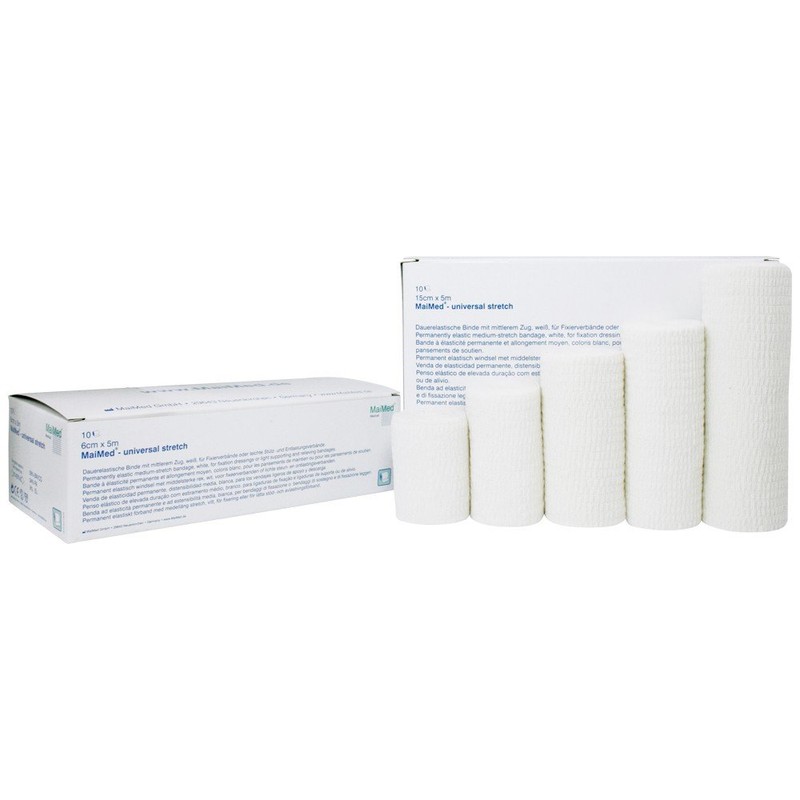 Pack of 10 x maimed® Permanently Elastic Bandage Stretch 4