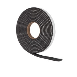 Grey Polyurethane Foam Tape Weatherstrip (1/4" Thick x 3/8" Wide x 17' L)