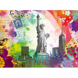 Ravensburger New York Postcard 500 Piece Jigsaw Puzzle for Adults - 12000368 - Handcrafted Tooling, Made in Germany, Every Piece Fits Together Perfectly