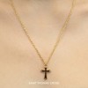 JULIETTE COLLECTION 14K Yellow Gold Solid St Thomas Cross Religious