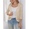 REDHOTYPE Women's 3/4 Sleeve Cardigan Open Front Cropped Shrugs Summer