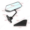 SEBLAFF 2PCS Universal Racing Left Right Side Rearview Wing Mirrors