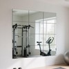 yuzeyurun Full Length Wall Mirror Tiles, HD Glass Gym Mirror,