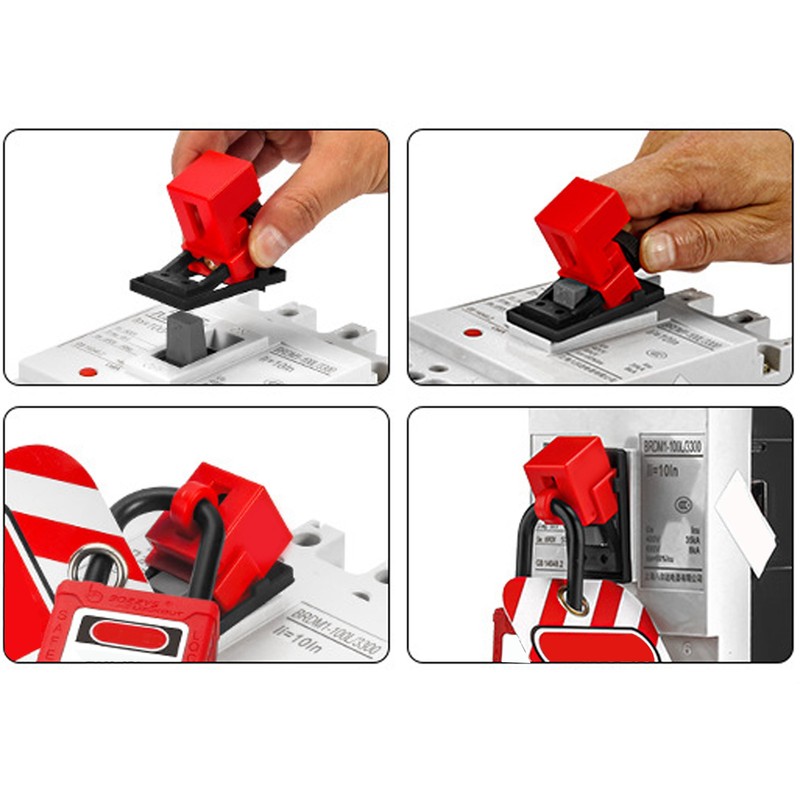 Clamp On Circuit Breaker Lockout Device Easy Installation Air Switch