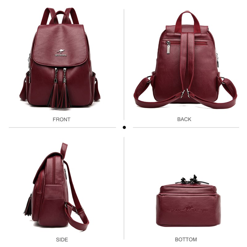 NICOLE & DORIS Women's Elegant Backpack Anti-Theft Backpack Handbags PU