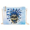 Diamond Painting Wallet White PU Leather Skull Pattern Chain Bag