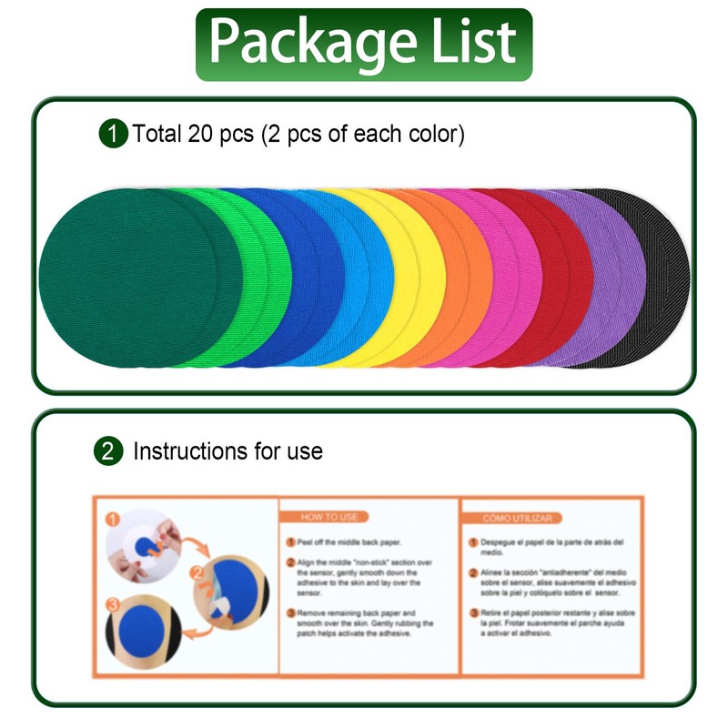 G7 Adhesive Patches Waterproof 20Pack G7 Overpatch Flexible CGM Tape