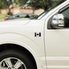 Perdecor Black Canada Flag Sticker Emblem Decal Canadian Car Chrome