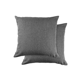 Emma Barclay Jardin - Waterproof Indoor/Outdoor Cushion Cover For Chairs or Sofas - 17x17 (43x43cm) (Charcoal)