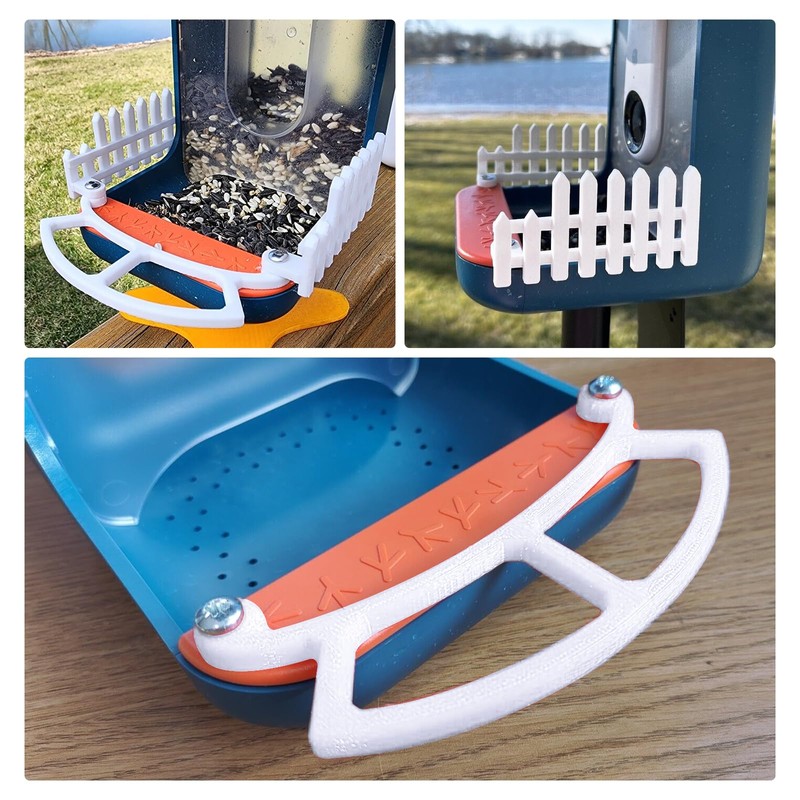3 Pcs Perch Compatible with Bird Buddy, Side Fence, Wider