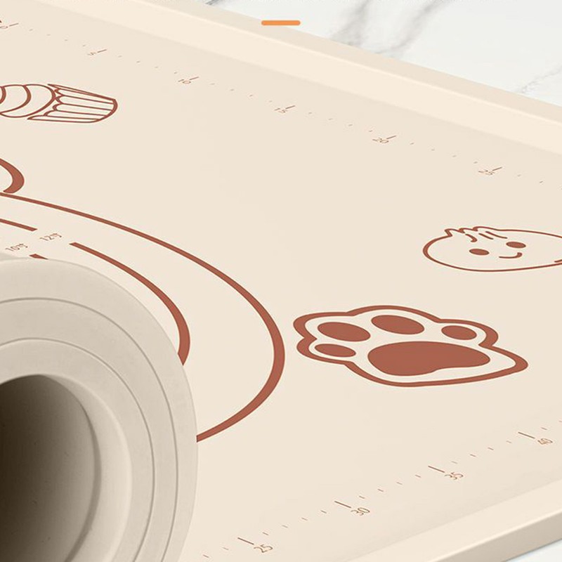 Pastry Mat Prevent Slip Odorless Thickened Silicone Dough Rolling Mat